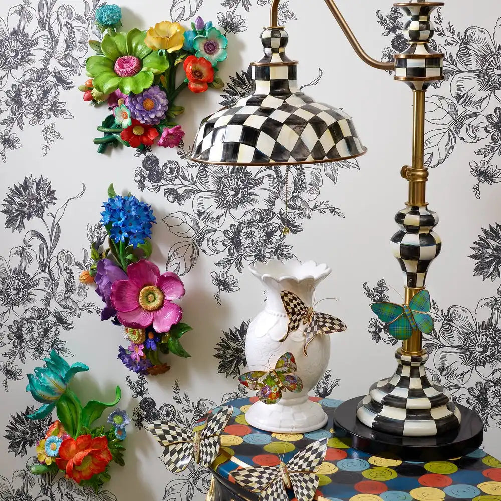 Courtly Check & Stripe Butterfly Trio