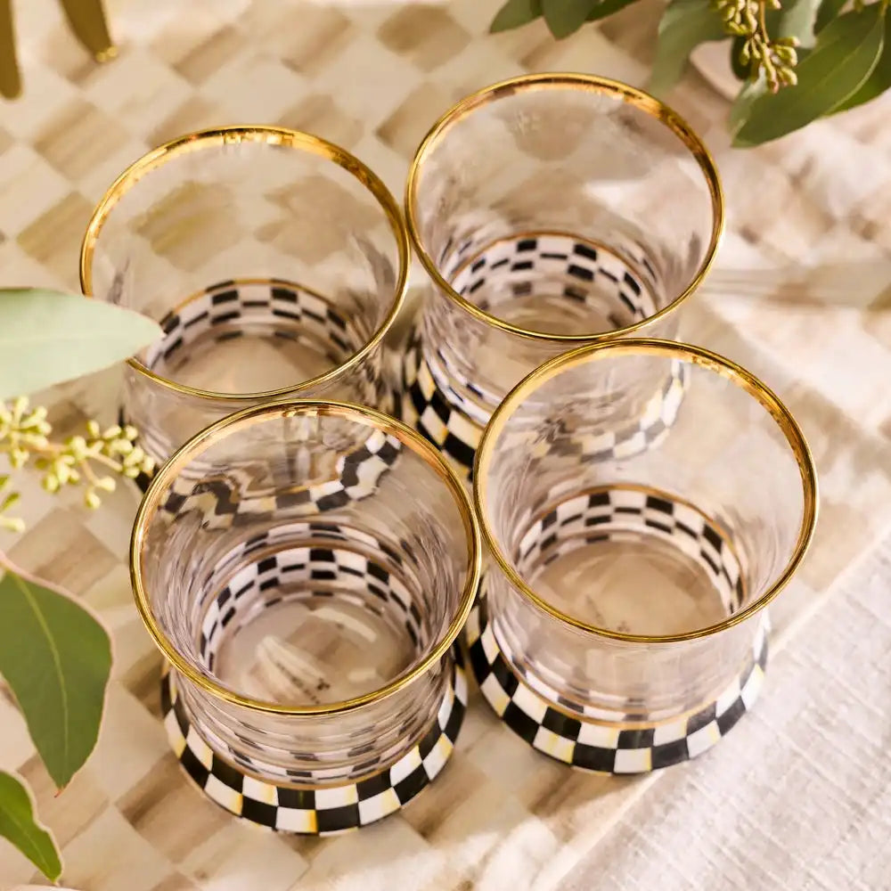 Courtly Check Coupe Glass