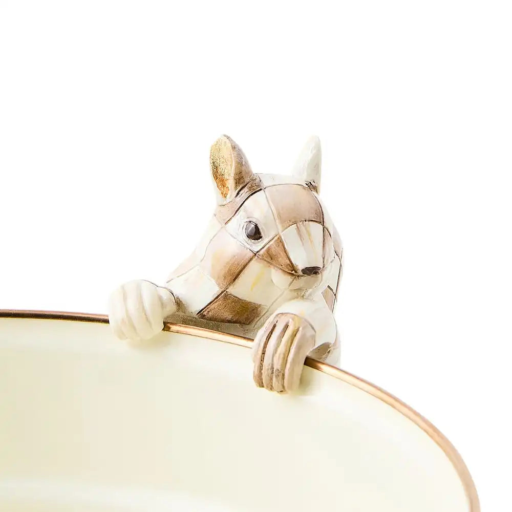 Mocha Check Squirrel Pot Climber