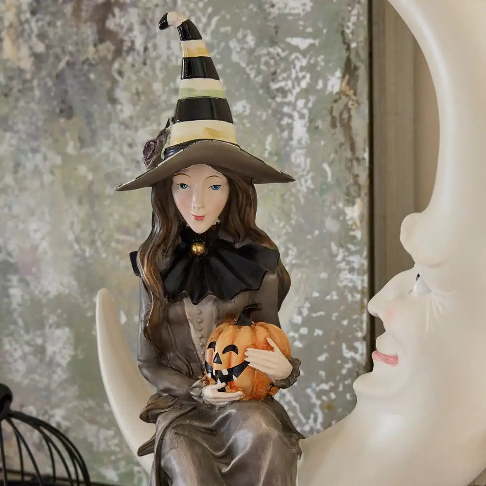 Spellbound Witch & Moon Figure