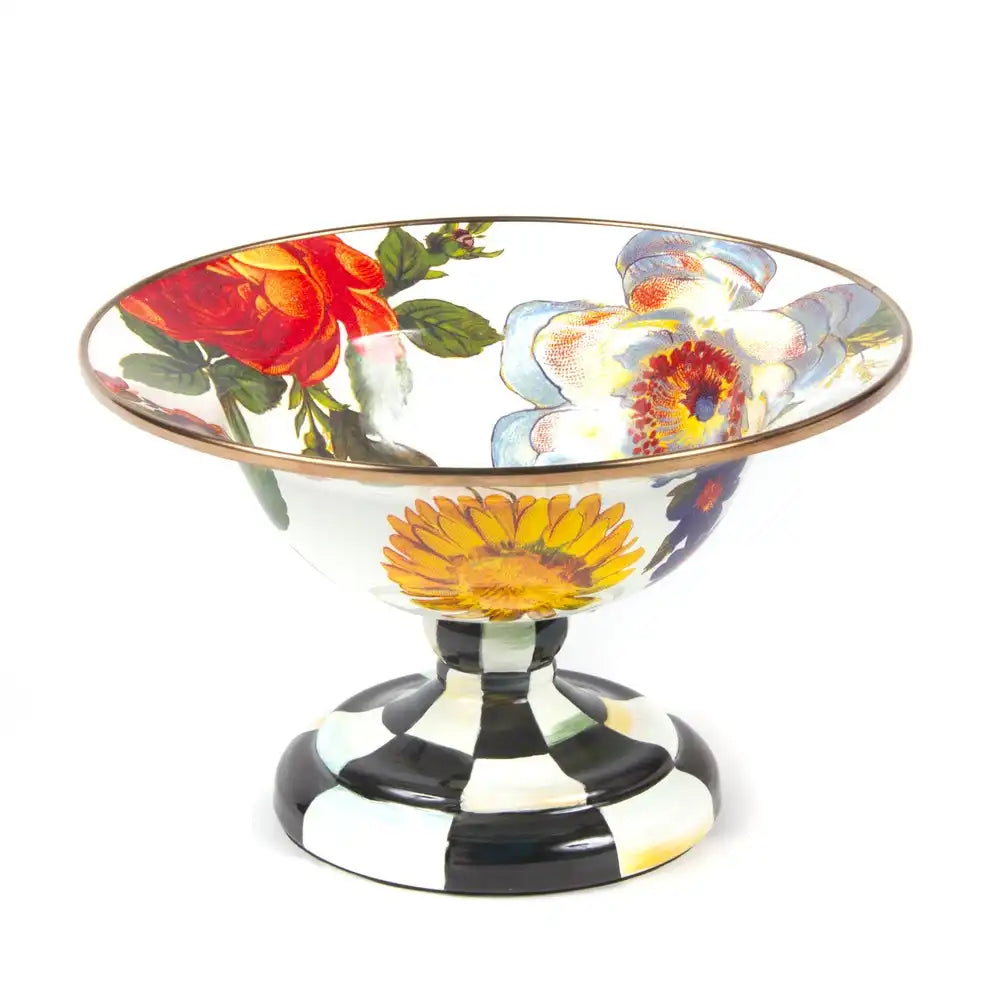 White Flower Market Small Compote Main image