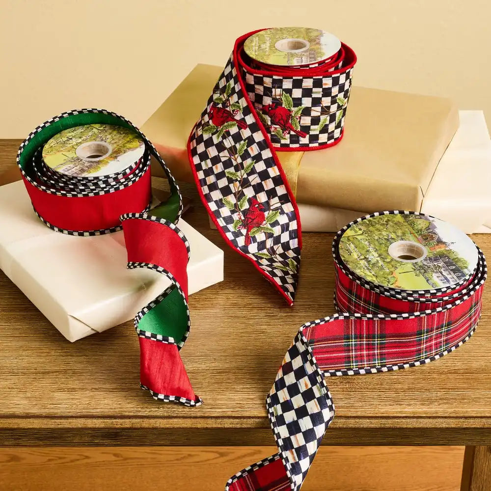 Confetti Red and Green 2.5" Ribbon Secondary image