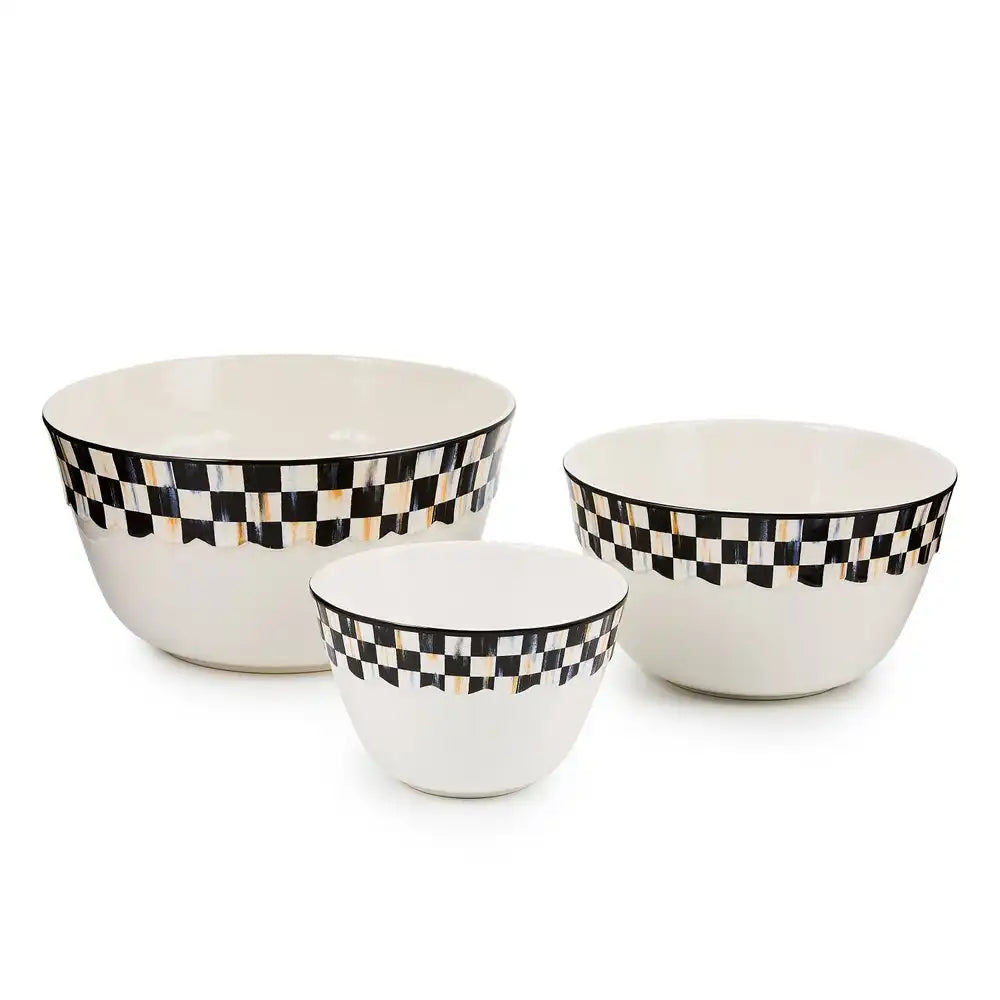Courtly Check Everyday Mixing Bowls, Set of 3 Main image