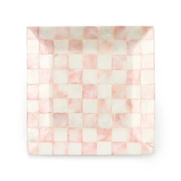Sky Check Capiz Catchall Tray