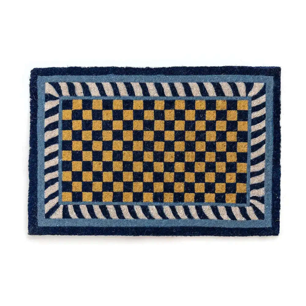 Royal Check Entrance Mat Main image