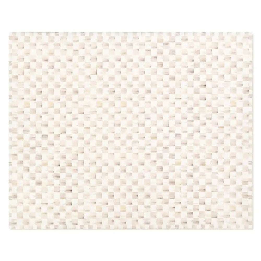 Mocha Checkered 3' x 5' Washable Rug