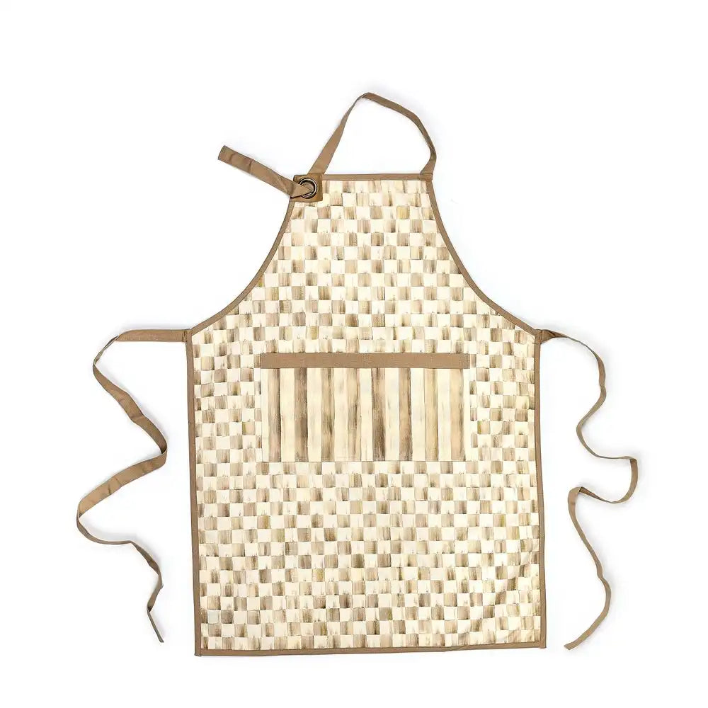Mocha Check Apron Main image