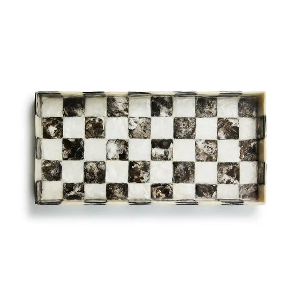 Courtly Check Capiz Vanity Tray