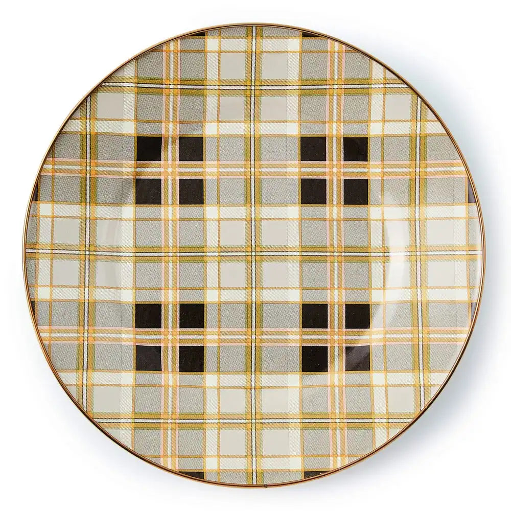 Tartan Mocha Salad Plate