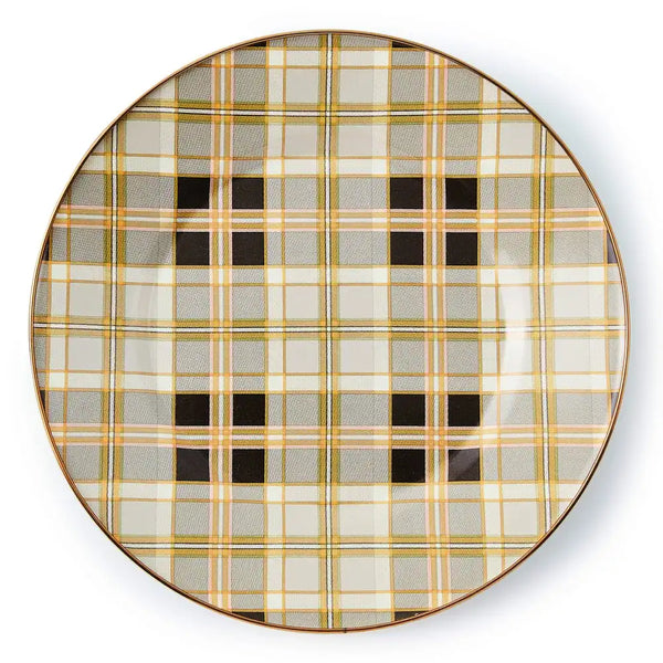 Tartan Mocha Salad Plate