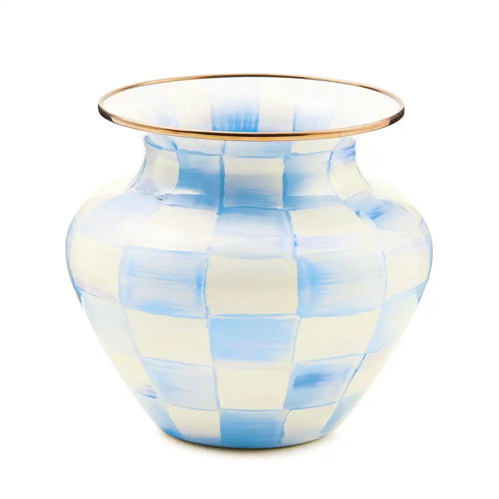 Courtly Check Enamel Large Vase