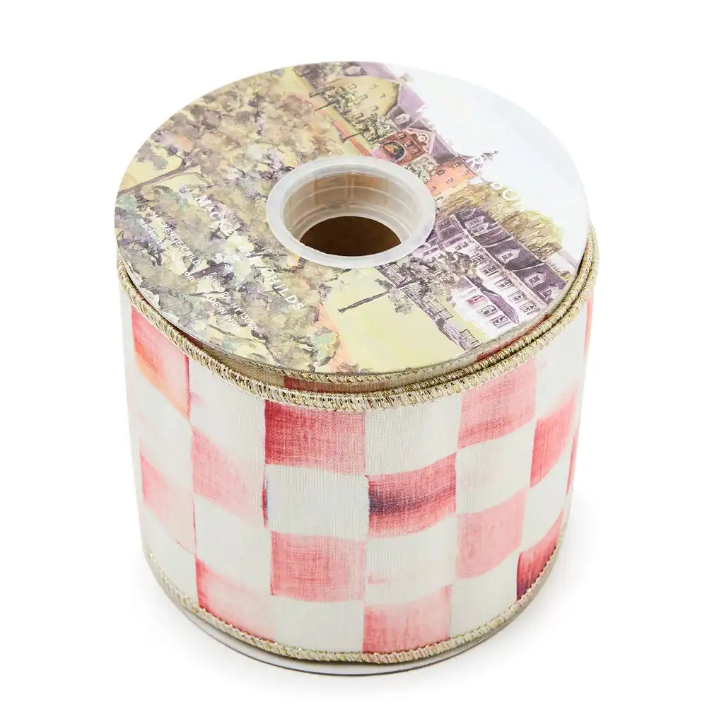 Rosy Check 4" Ribbon Secondary image