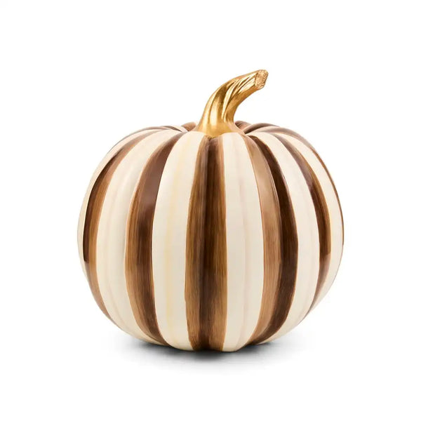 Mocha Stripe Medium Pumpkin