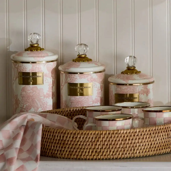 Rosy English Garden Small Canister