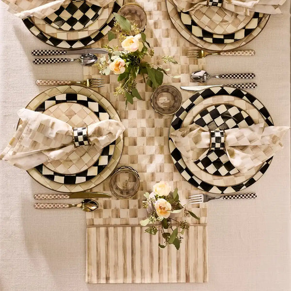 Courtly Check & Stripe Table Runner