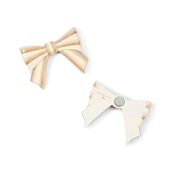 Courtly Bow Magnets, Set of 2
