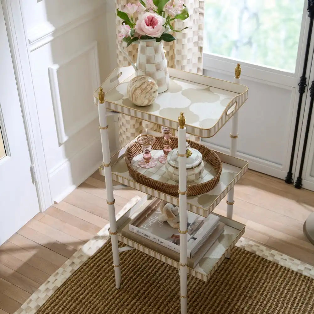 Mocha 3-Tier Tray Table Secondary image