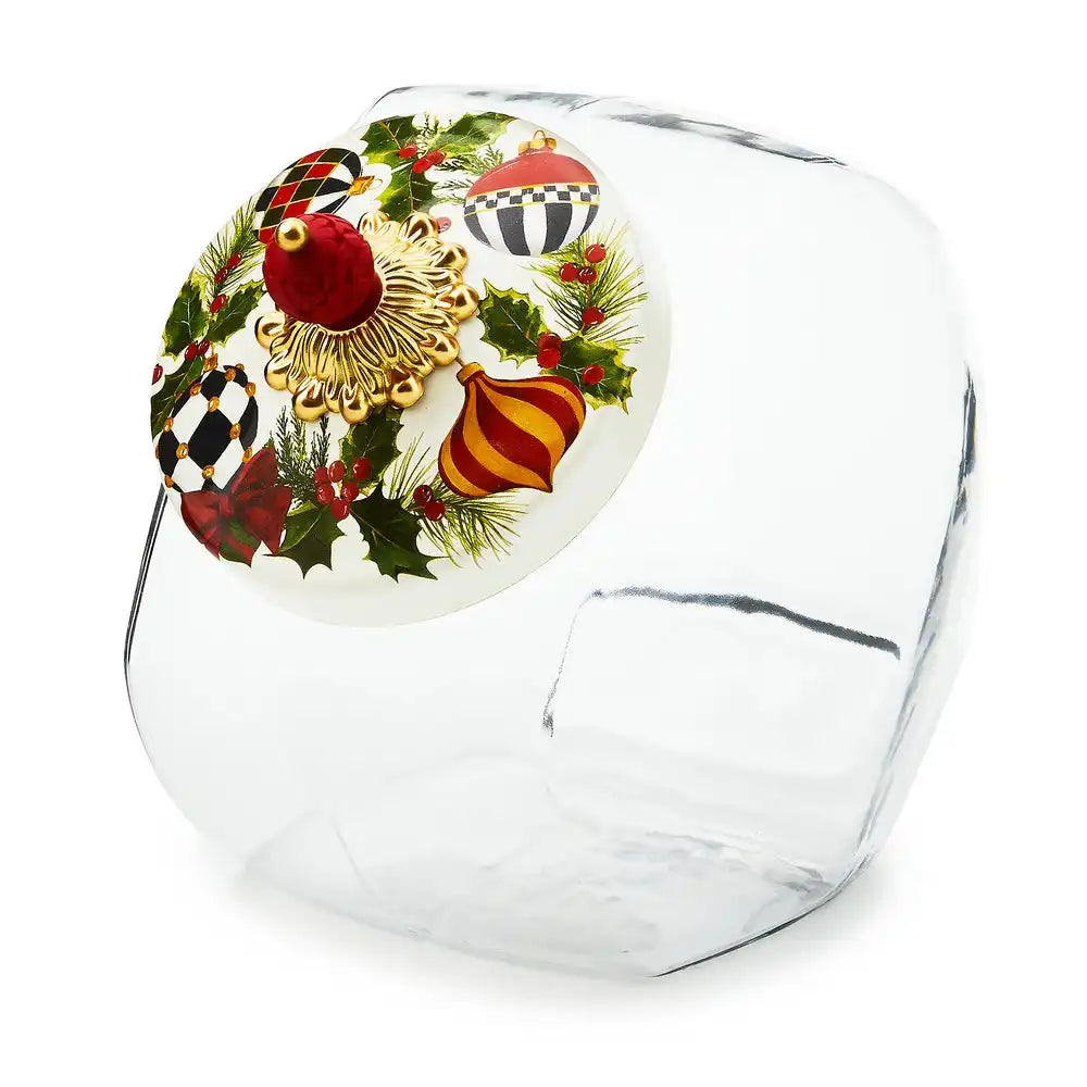 Cookie Jar with Deck the Halls Lid Main image