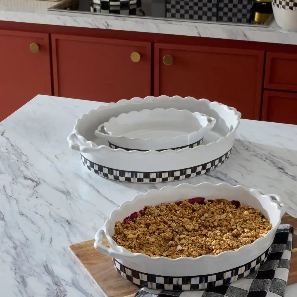Rosy Check Everyday Large Oval Baker