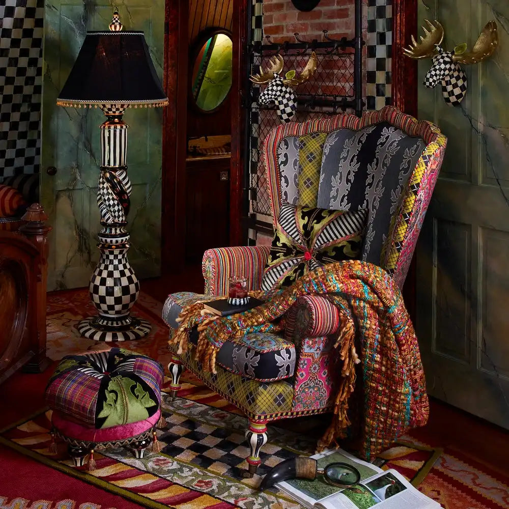 Courtly Check Ceramic Floor Lamp