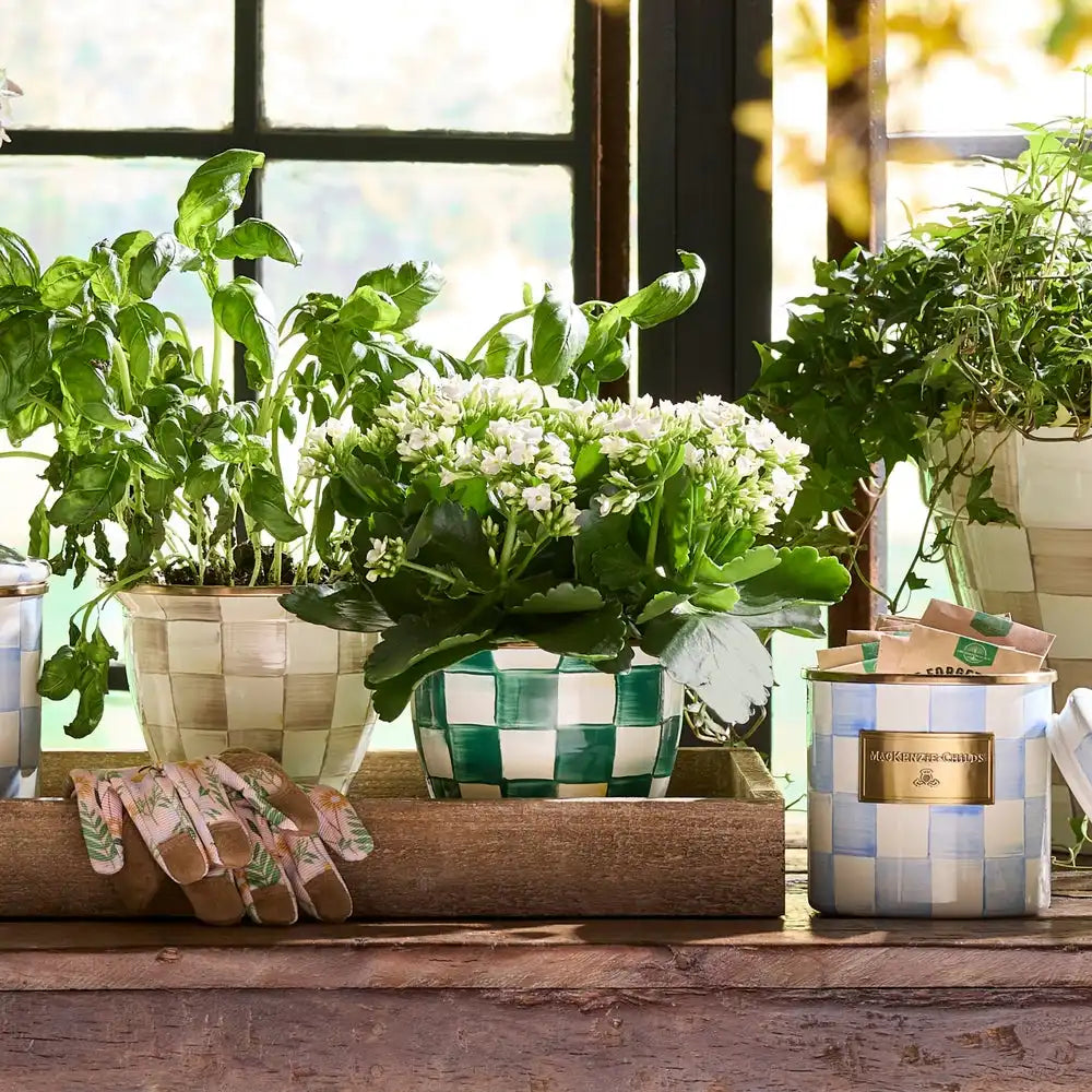 Courtly Check Large Flower Pot