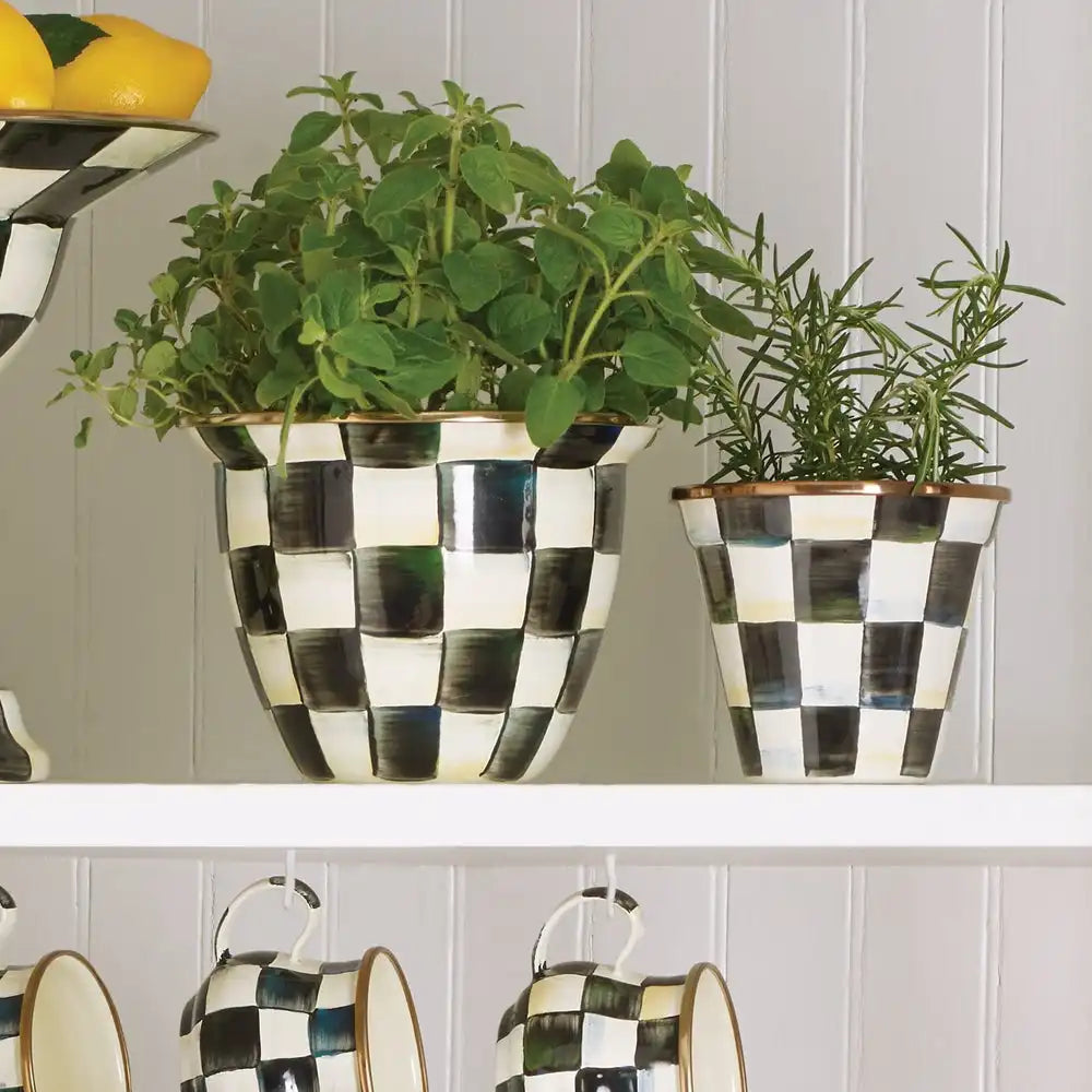 Courtly Check Large Flower Pot
