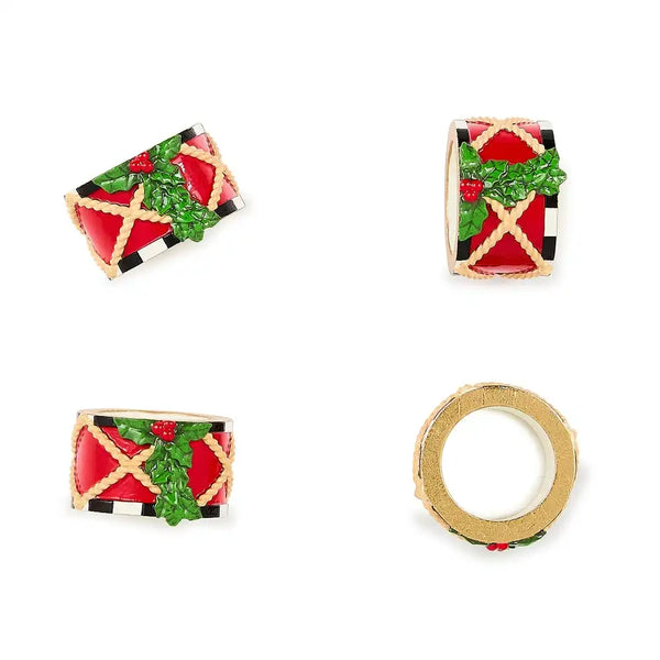 Toyland Drum Napkin Rings, Set of 4