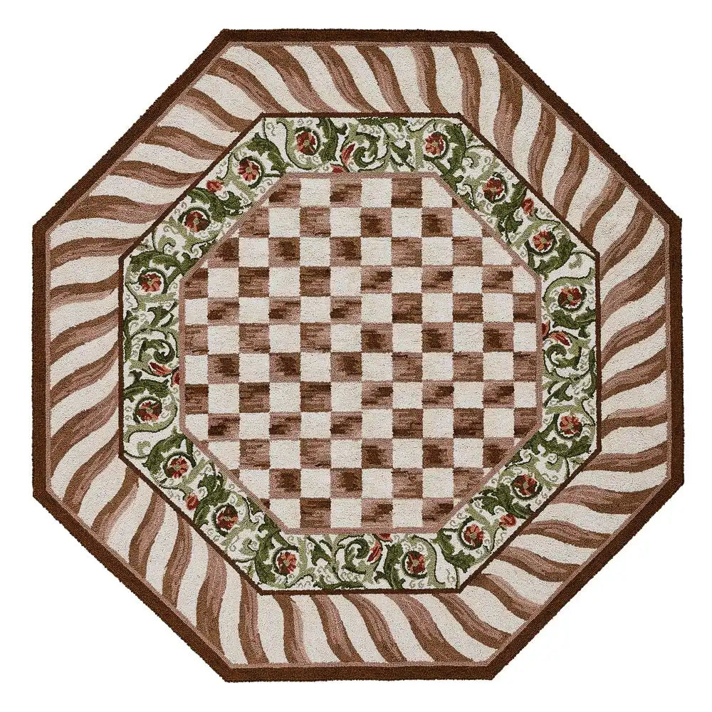 Mocha Check 8' x 10' Rug