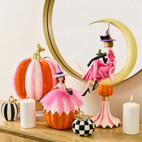 Glam 'o' ween Witch on Moon Figurine