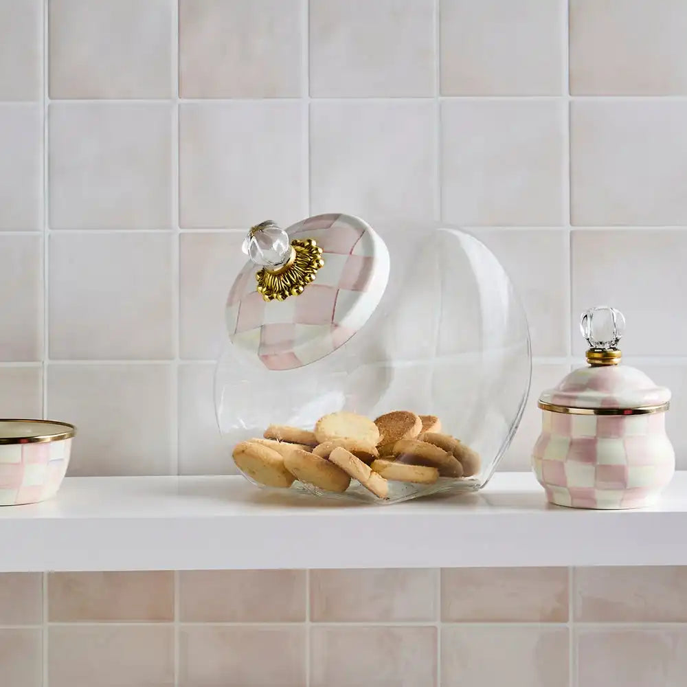 Cookie Jar with Courtly Check Lid