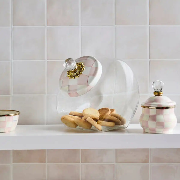 Cookie Jar with Courtly Check Lid