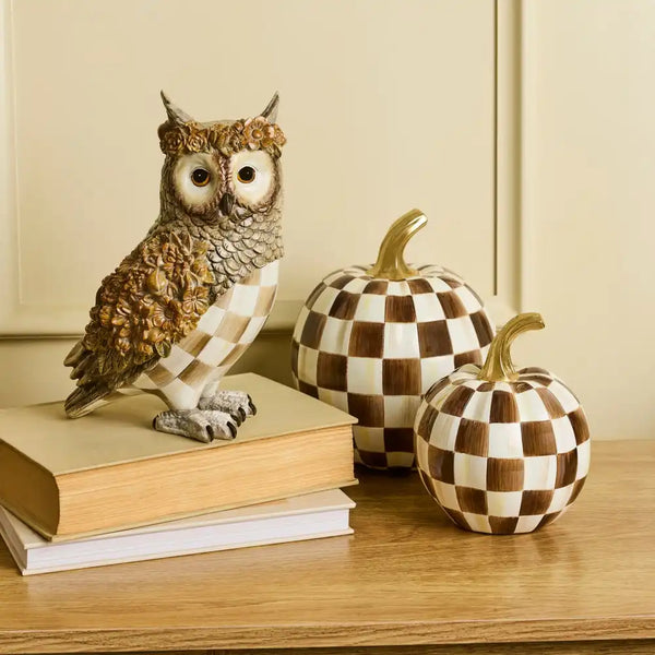 Mocha Check Owl