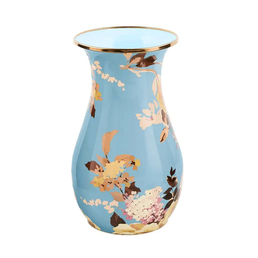 Mocha Check Tall Vase