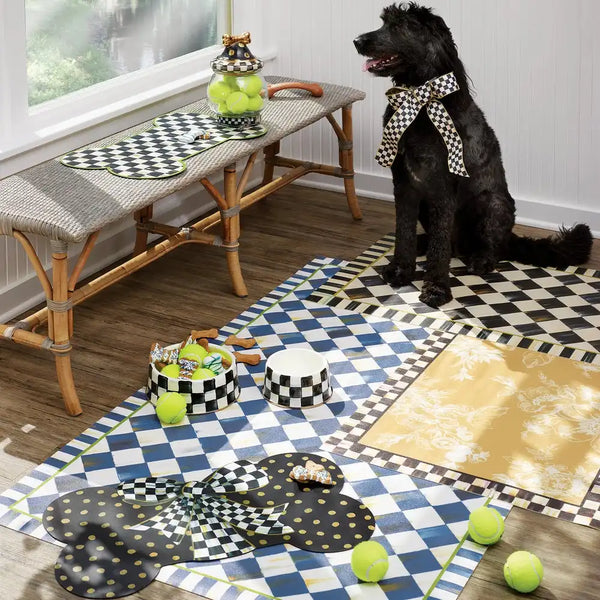 Sky Check Small Pet Dish