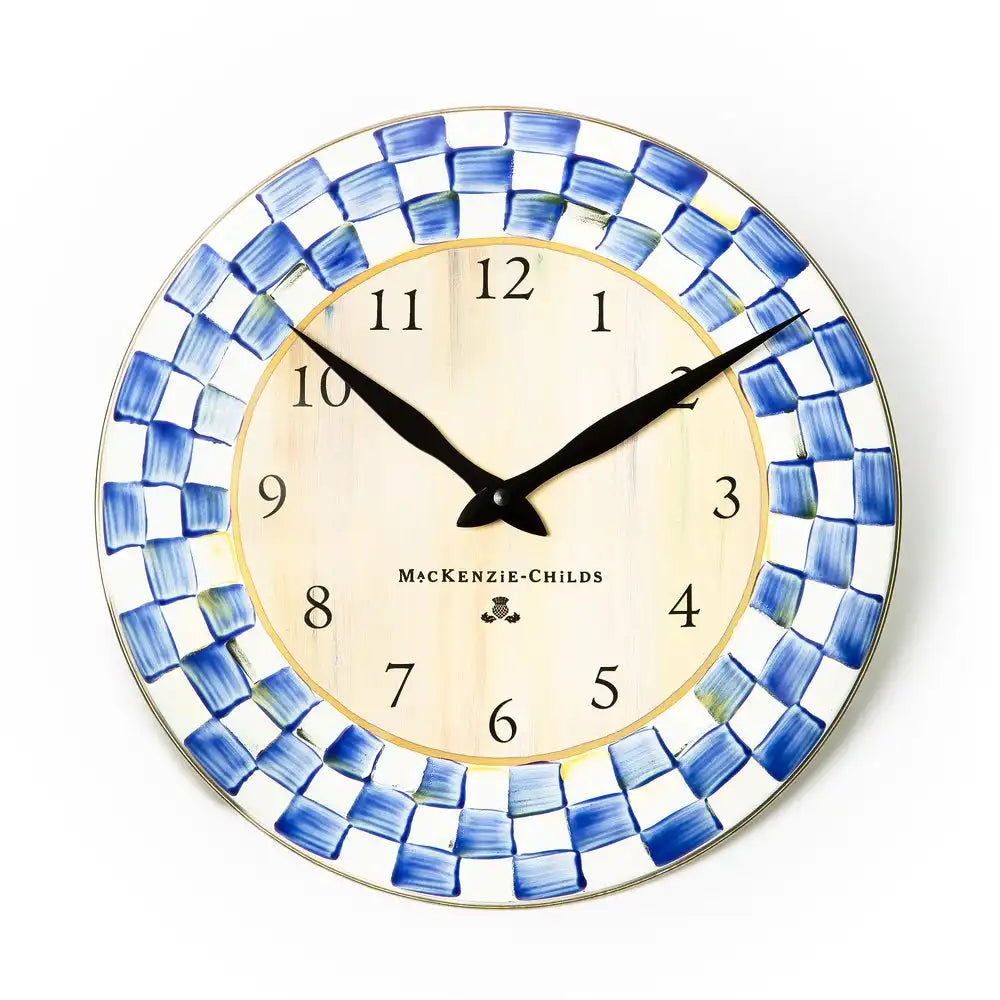 Royal Check Wall Clock Main image