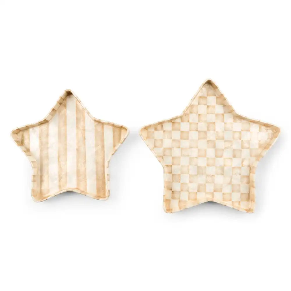 Mocha Star Capiz Trays, Set of 2 Main image