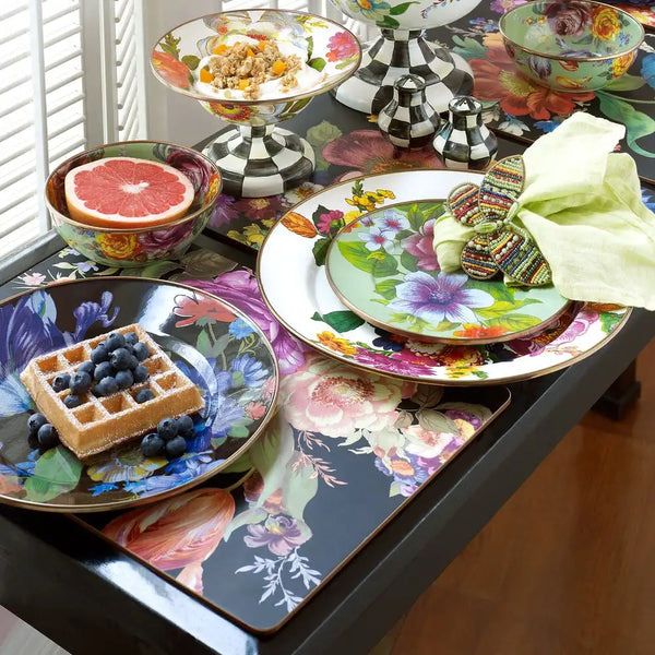 Mocha Check Cork Back Placemats, Set of 4