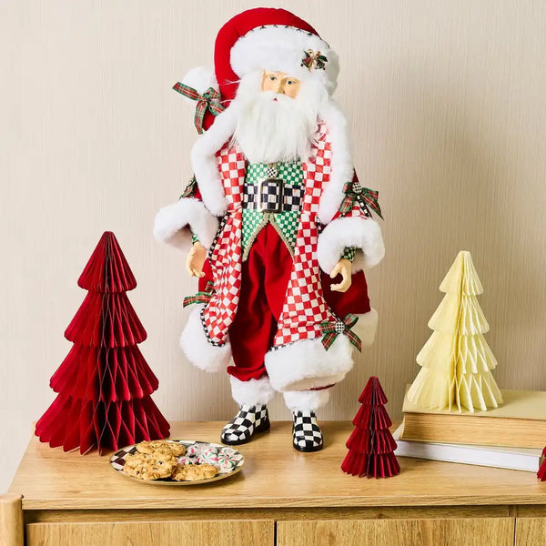Check It Out Fabric Santa Claus