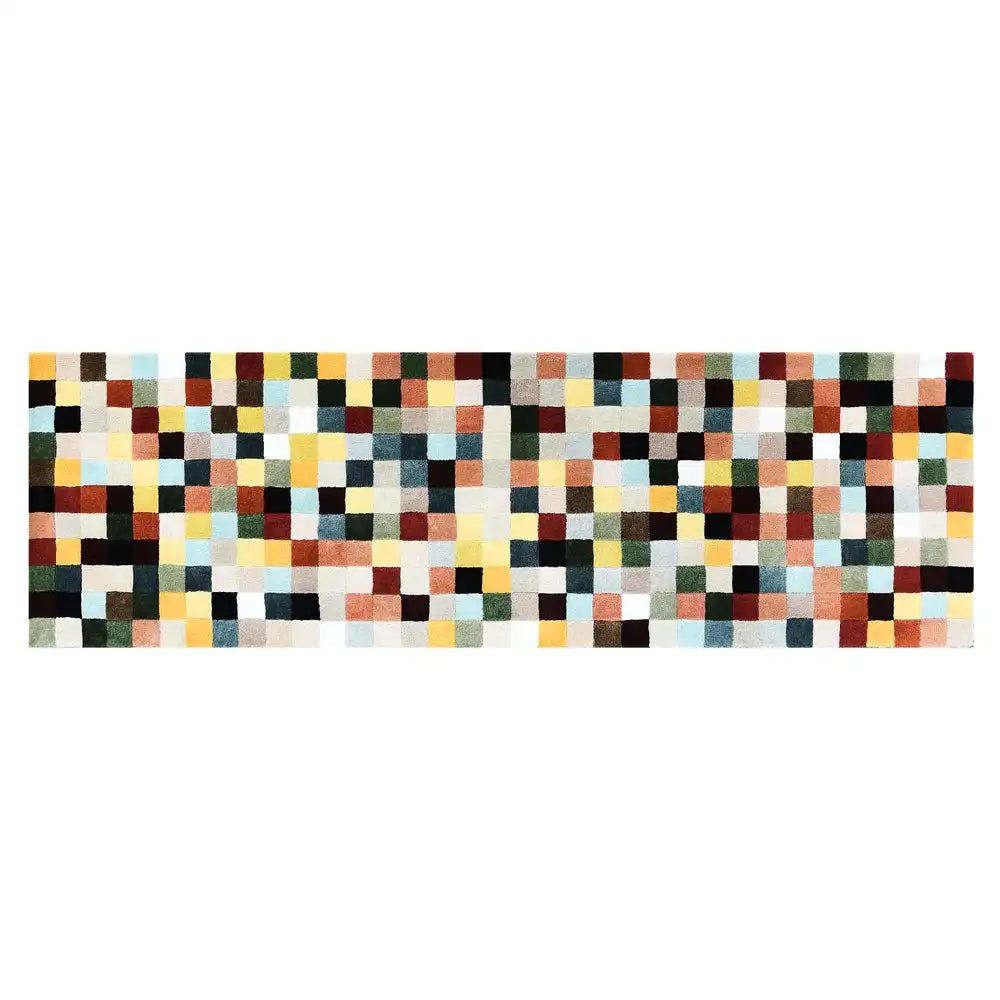 Multicolor Checkerboard 8' x 10' Rug
