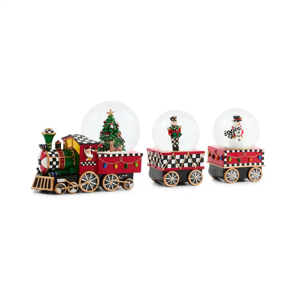 Holiday Train Snow Globe Set, Set of 3 Main image