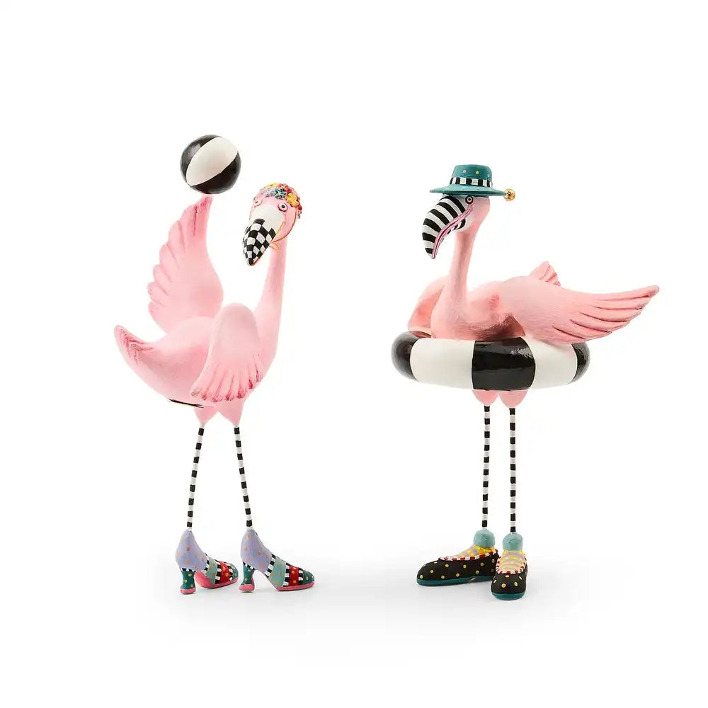 Sheila and Sheldon Flamingo Figurines, Set of 2 Main image