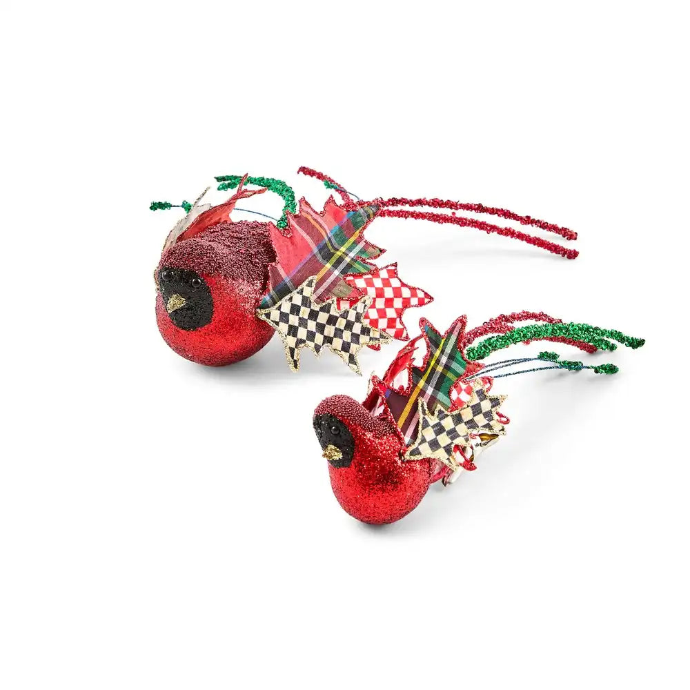 Timeless Tartan Bird Clips, Set of 2 Main image