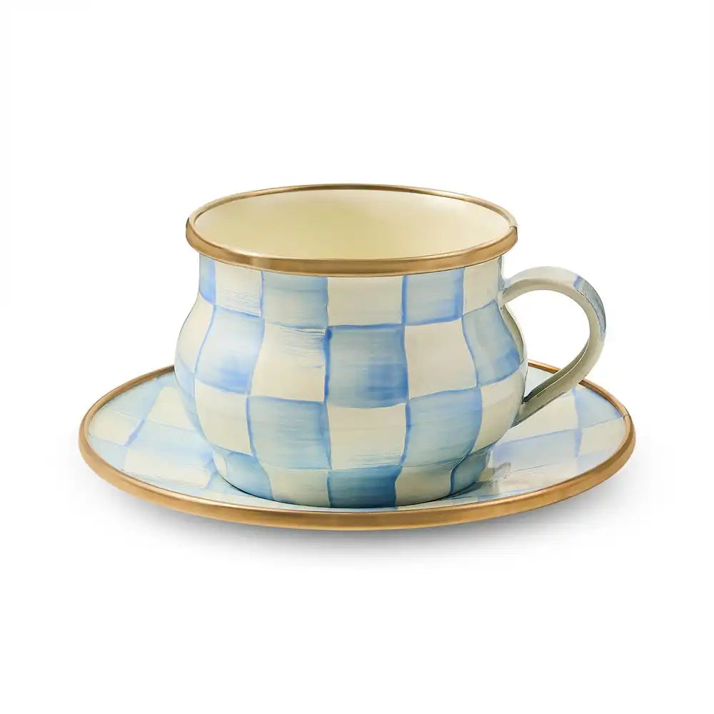 Sterling Check Saucer