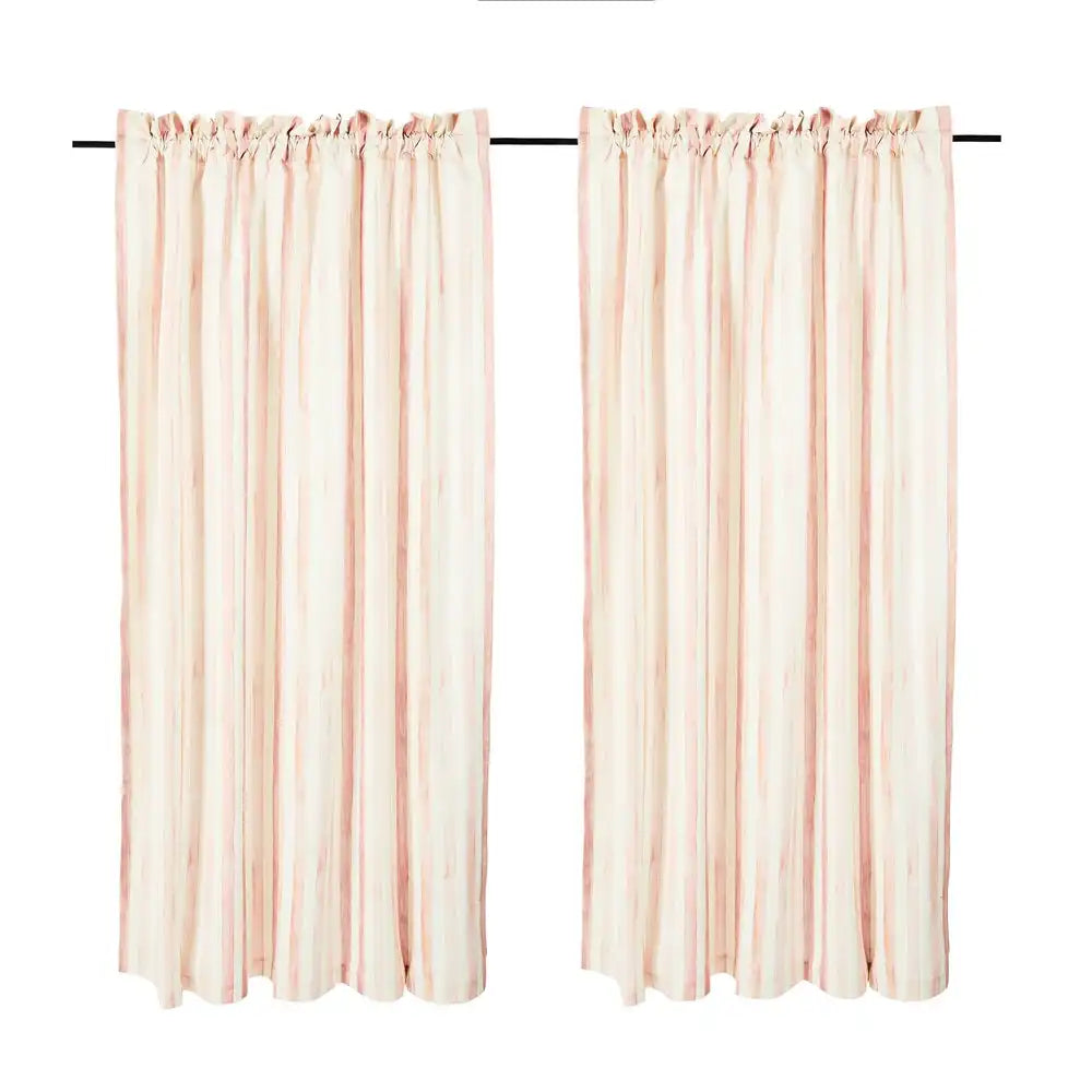Rosy Stripe 84" Curtain Panel Main image
