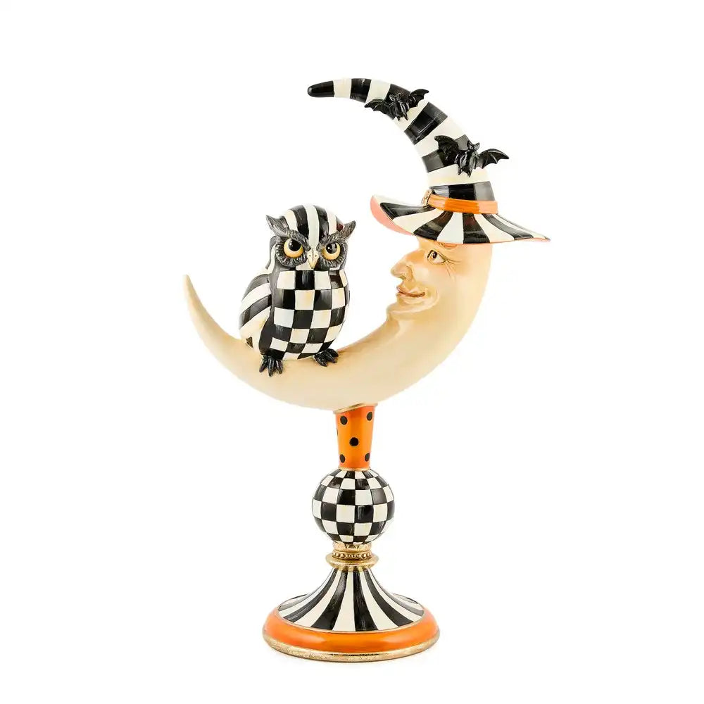 Courtly Owl On Moon Figure Main image