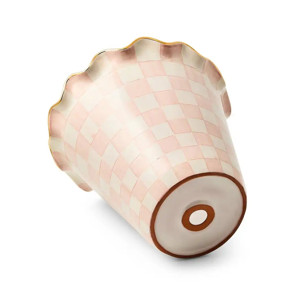 Rosy Check Ceramic Jumbo Garden Pot Secondary image