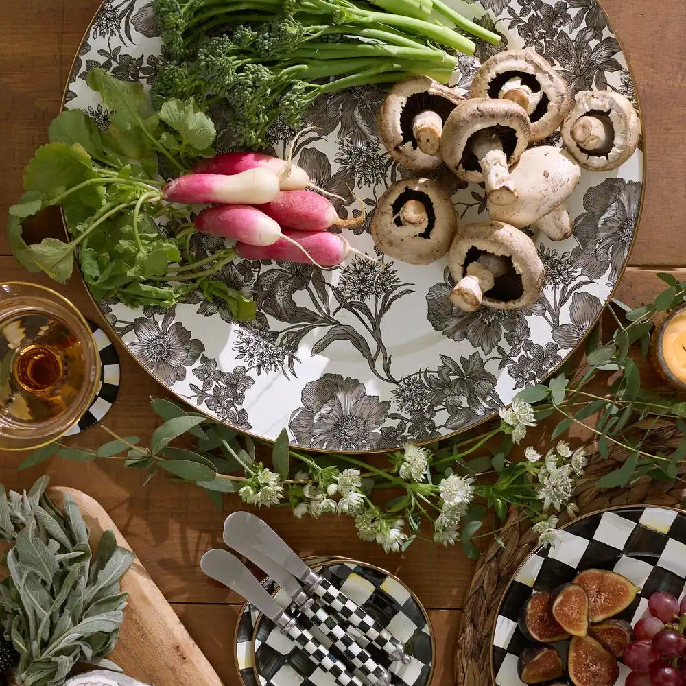 Sterling English Garden Enamel Serving Platter Secondary image