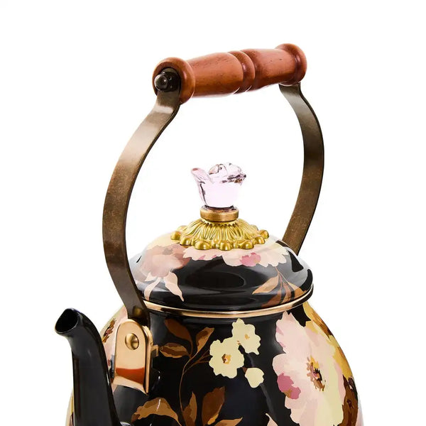 Rosy English Garden 2 Quart Tea Kettle