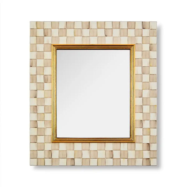 Sky Check Enamel Wall Mirror
