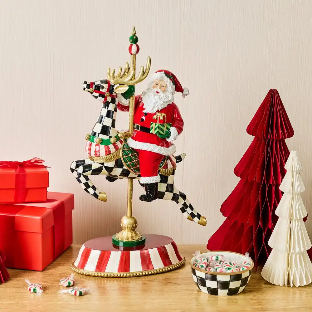 Carousel Santa Figurine Secondary image